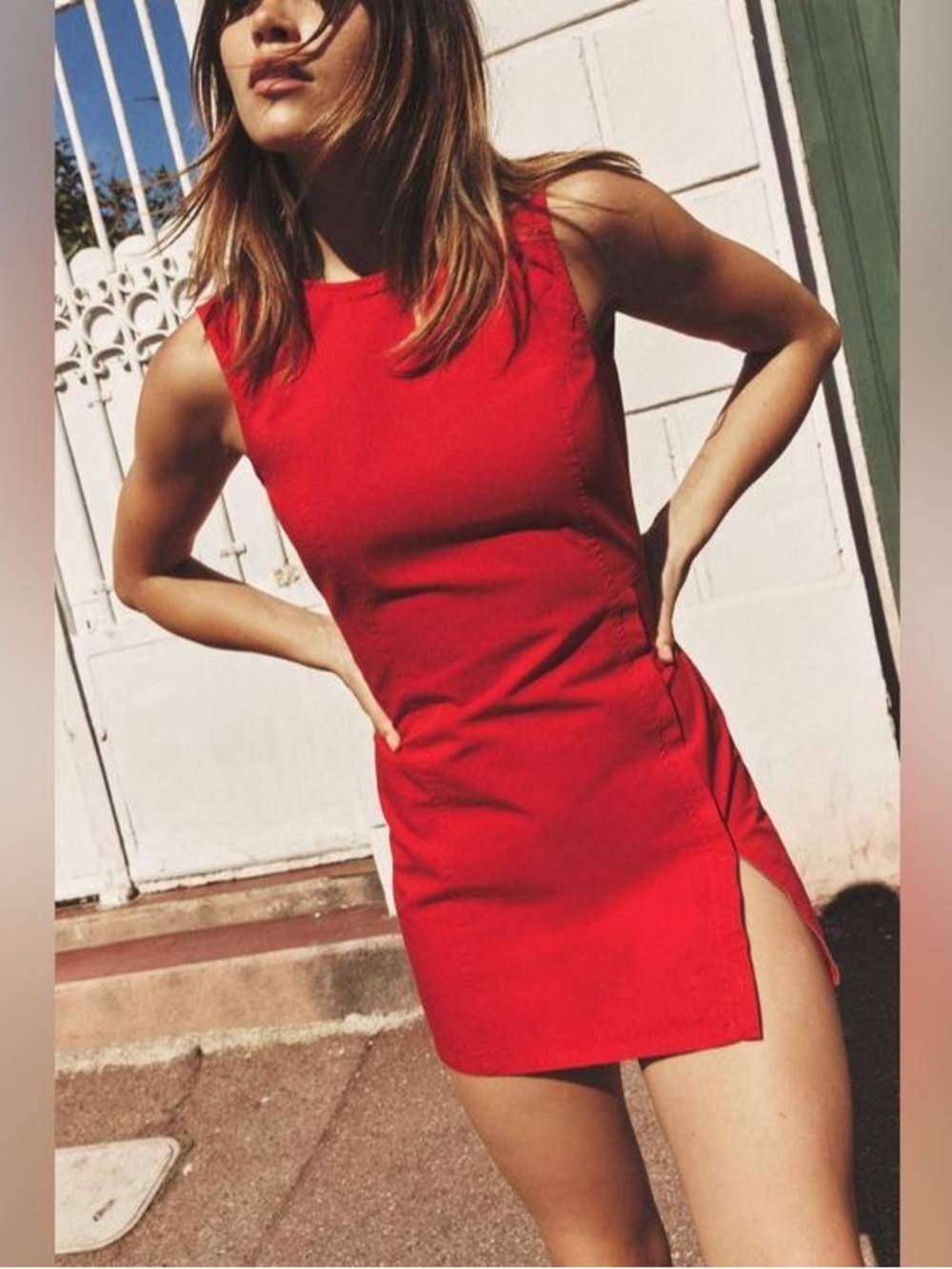 Zara Vibrant Red Mini Dress